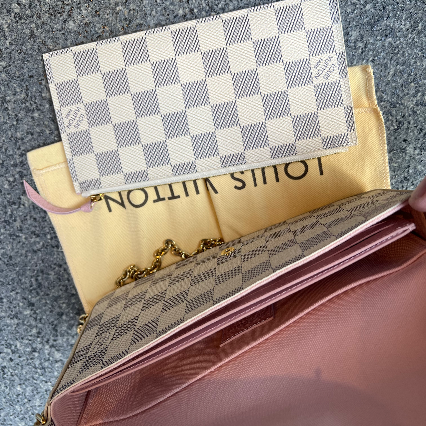 ルイヴィトン ダミエ・アズール ポシェット・フェリシー ショルダーバッグ