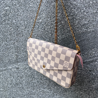 ルイヴィトン ダミエ･アズール ポシェット・フェリシー ショルダーバッグ